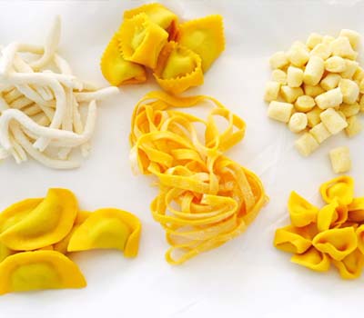 Various types of pasta